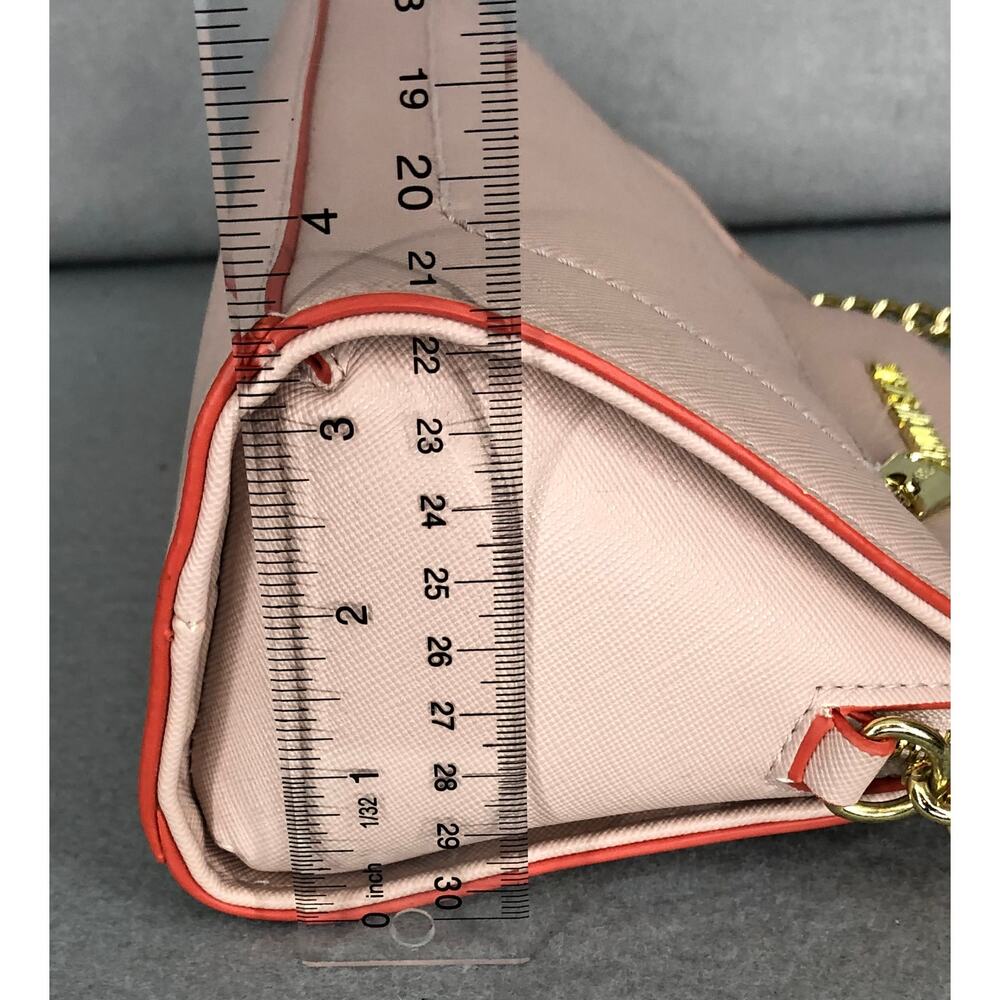 Steve Madden Light Pink Purse w/ Gold Chain Purse Strap - Picture 8 of 8